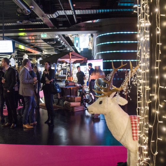 kerstfeest locatie - decoratie in betoverend thema