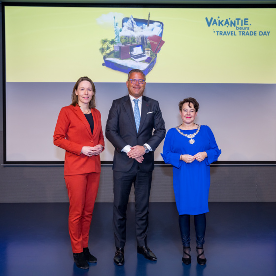 Vakantiebeurs 2024 met Jeroen van Hooff en burgermeester Sharon Dijksma